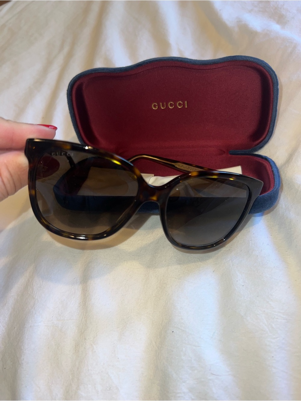 Gucci Women's Tortoiseshell Cat Eye Sunglasses - Brown Gradient Lenses